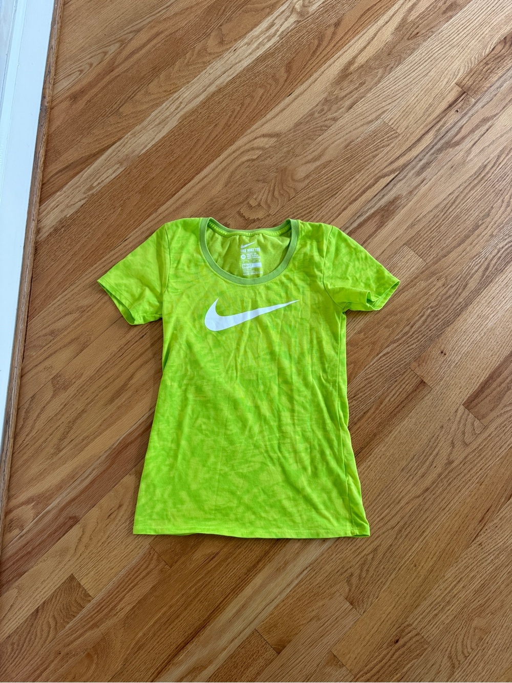 Nike lime green t shirt tie dye sexy